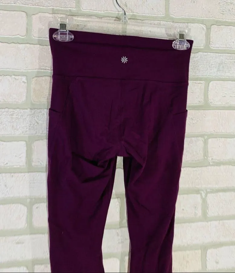 Athleta Laser Cut Salutation Tight in Light Plum Size XS - Image 6