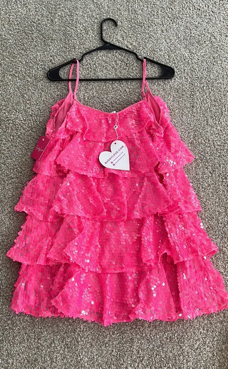 Pink Sequin Dress - Image 2