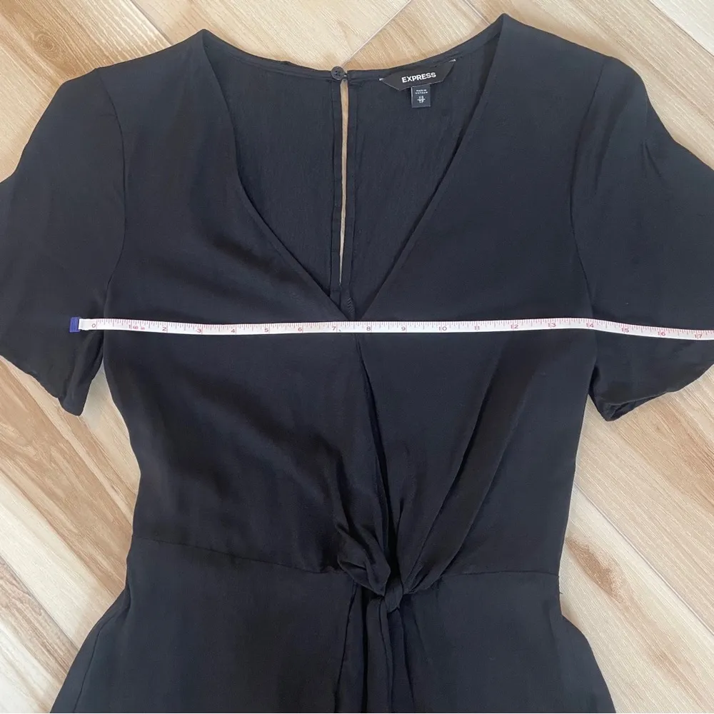 Express Black Romper Jumper With Side Tie And Button Back  Size Extra Small - Image 8