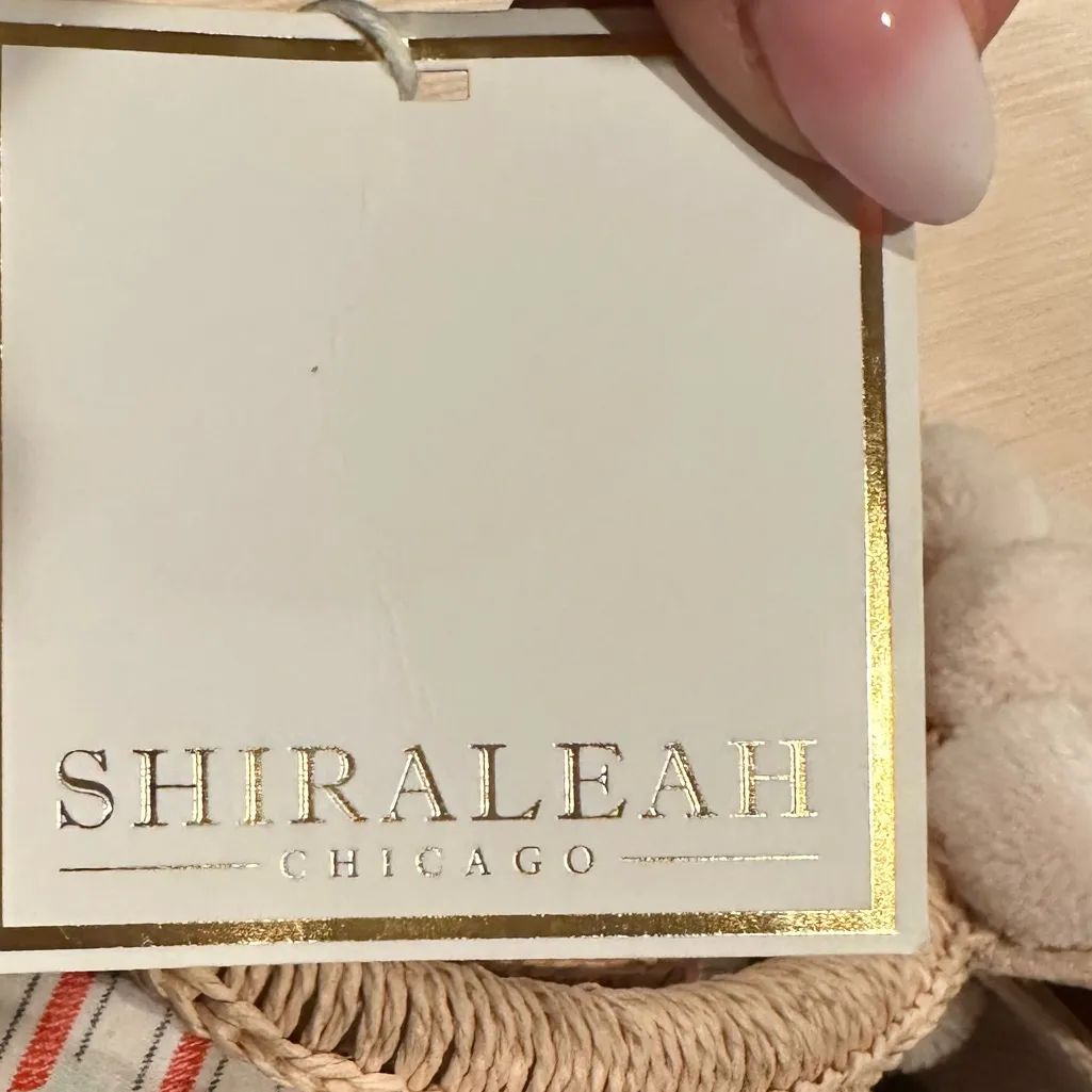 SHIRALEAH CHICAGO MIA BLUSH BRIDESMAID BRIDAL POMPOM TOTE - Image 4