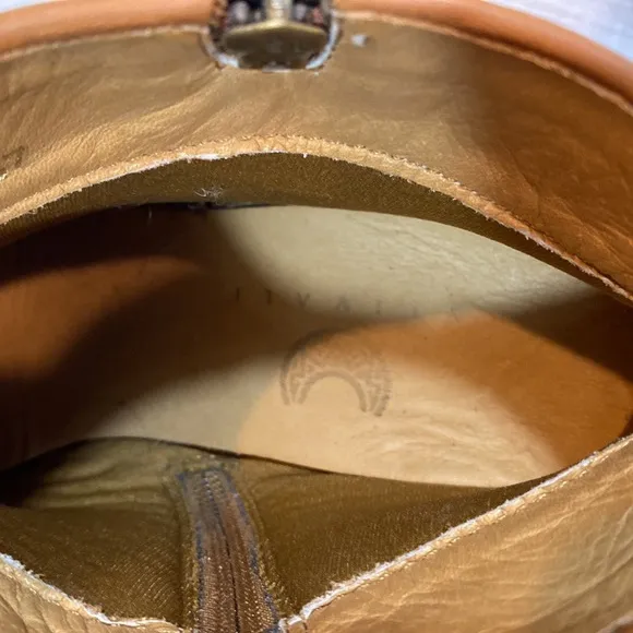Anthropologie Stivali Maipore Western Ankle Boots Brune 37/ US‎ 6.5/7 - Image 6
