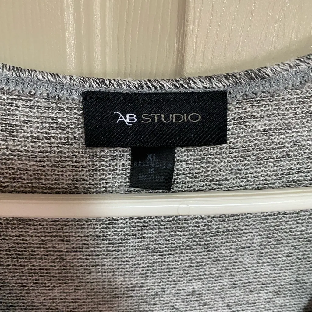 AB Studio Heathered Knit Top - Image 2