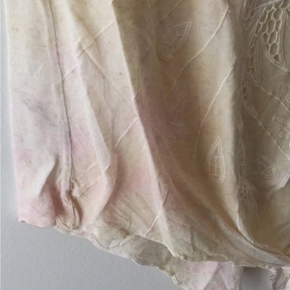 Free People Womens Linen Blend Crochet Detail Tunic Top - Image 7