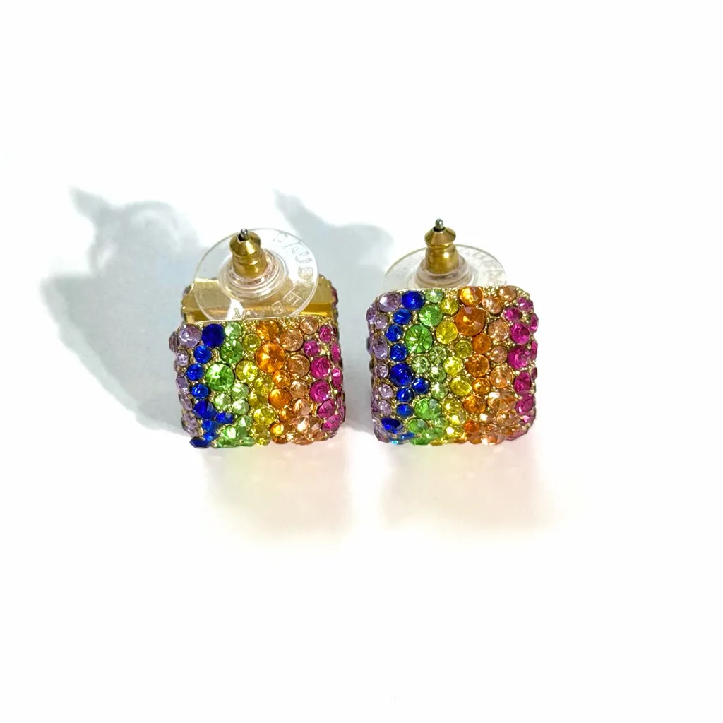 Baublebar Jocelyn Study rainbow chunky hoop earrings - Image 4