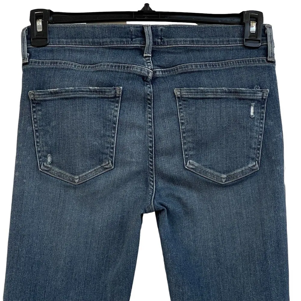 AGOLDE SZ 28 Sophie Skinny Jeans Distressed Mid-Rise Stretch 5-Pocket Whiskered - Image 5