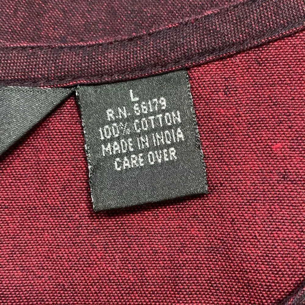 Vintage 90s Asare Collection Dress Burgundy Embroidered Scoopneck Maxi Red Size L - Image 9