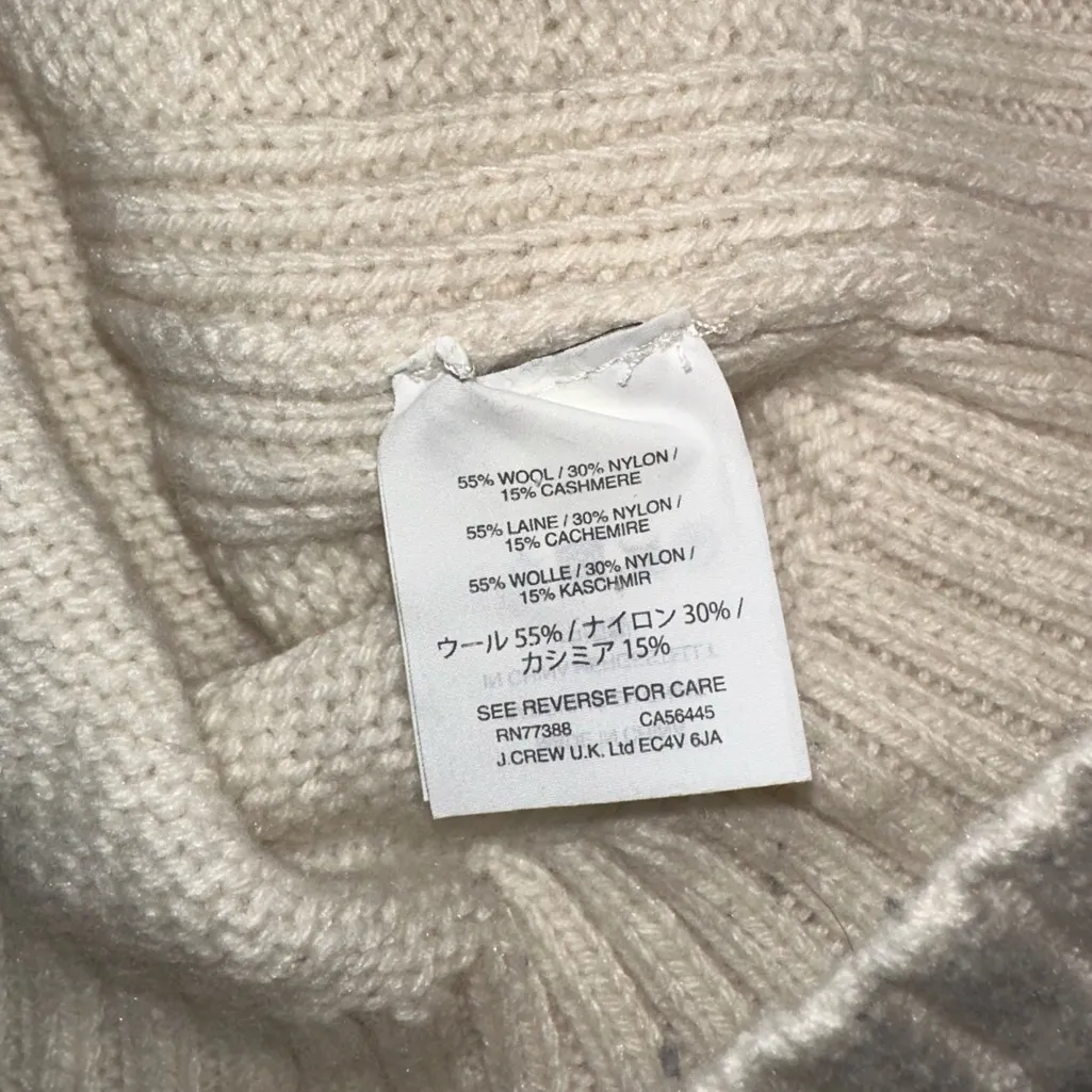 J. Crew Cream Rollneck Sweater - Image 5