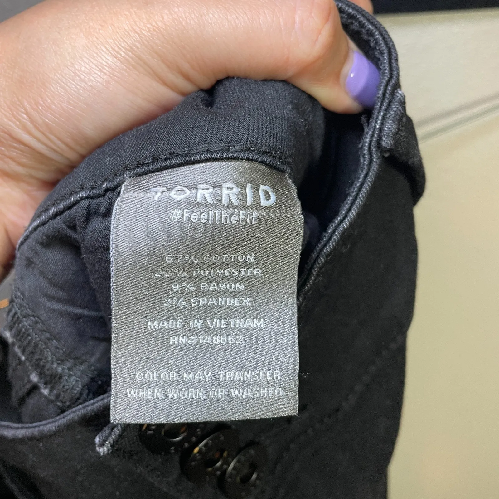 Torrid Women Plus Size 22R Black Super Soft Jegging Skinny Jeans Stretch - Image 7