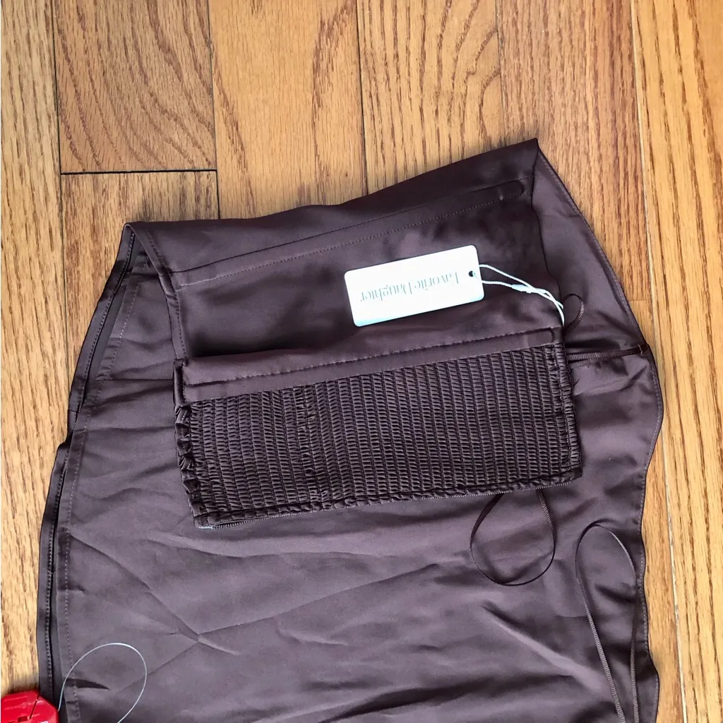 Favorite Daughter The Lanai Top Brown Satin Corseted Bustier Women’s Size 14 NWT - Image 5