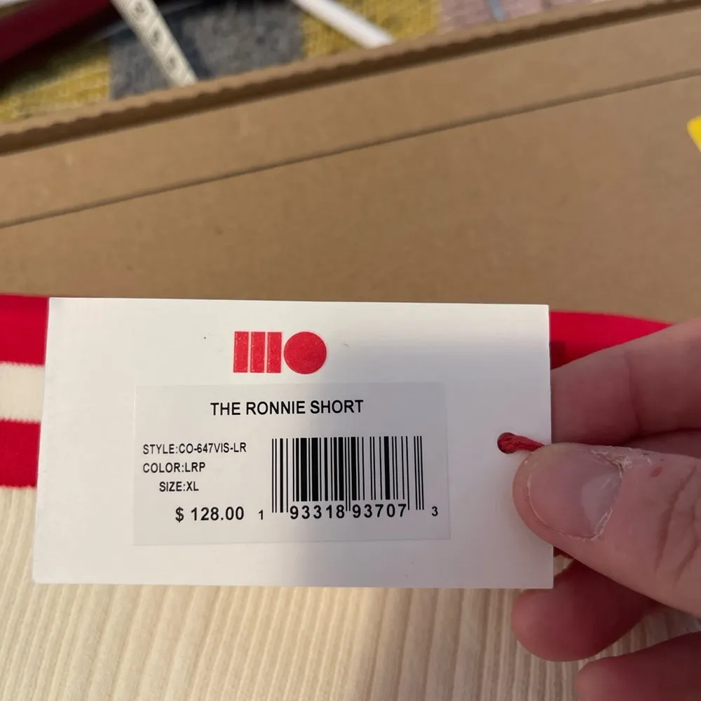 NWT SOLID & STRIPED Ronnie Red & White Knit Shorts Size XL Tennis Prep Summer π - Image 9
