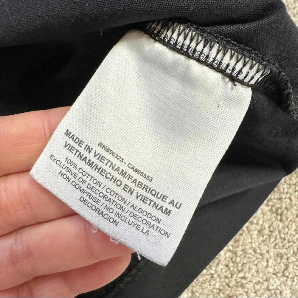 Nike Women’s Short Sleeve Cotton Shirt Top Crewneck in Black XS - Image 12