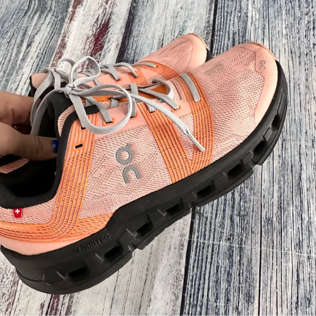 On Running CloudGo Women's Peach/Orange Running Shoes Orange Size 10.5 - Image 6