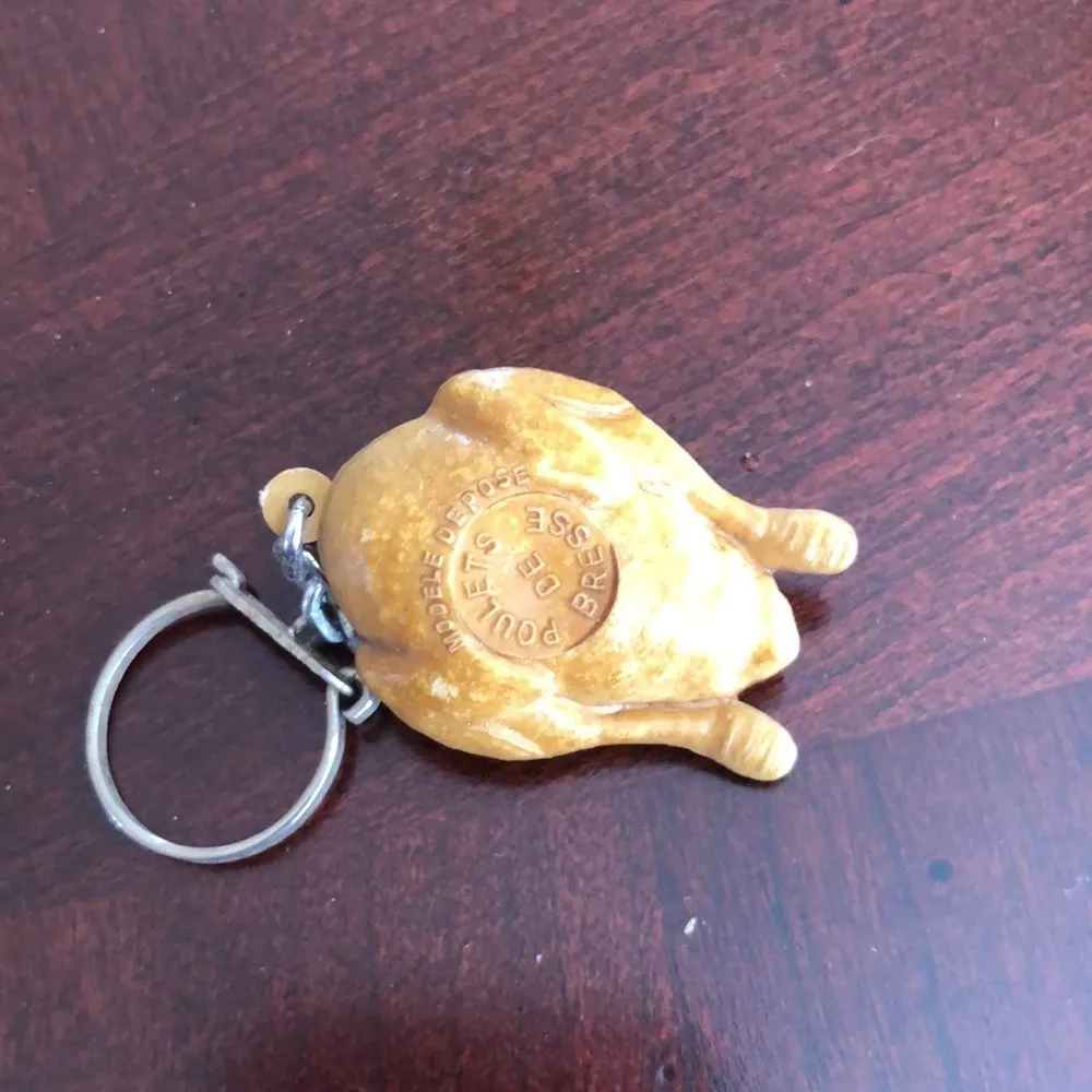 Vintage Roasted Chicken Keychain - Image 2