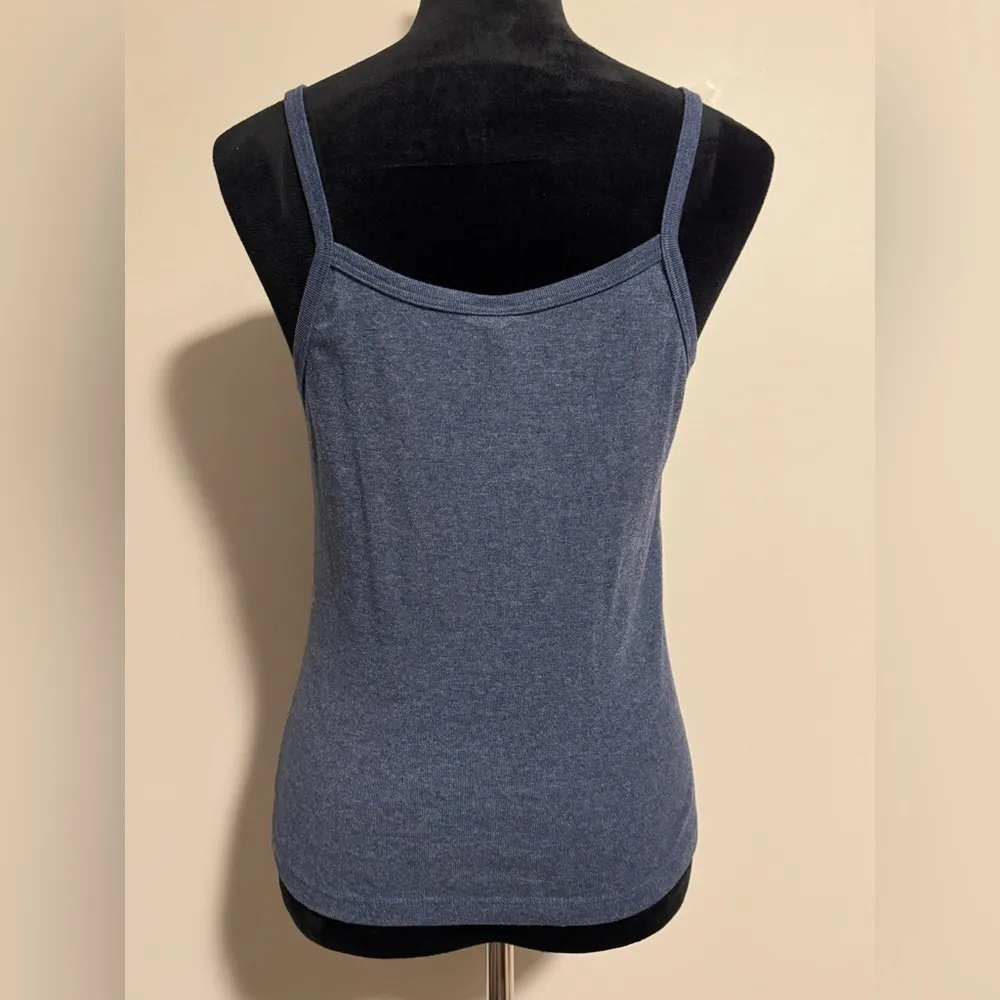 EUC Anker Beach Wear Blue and White Dolphin Cancun, Mexico Tank size large - Image 4