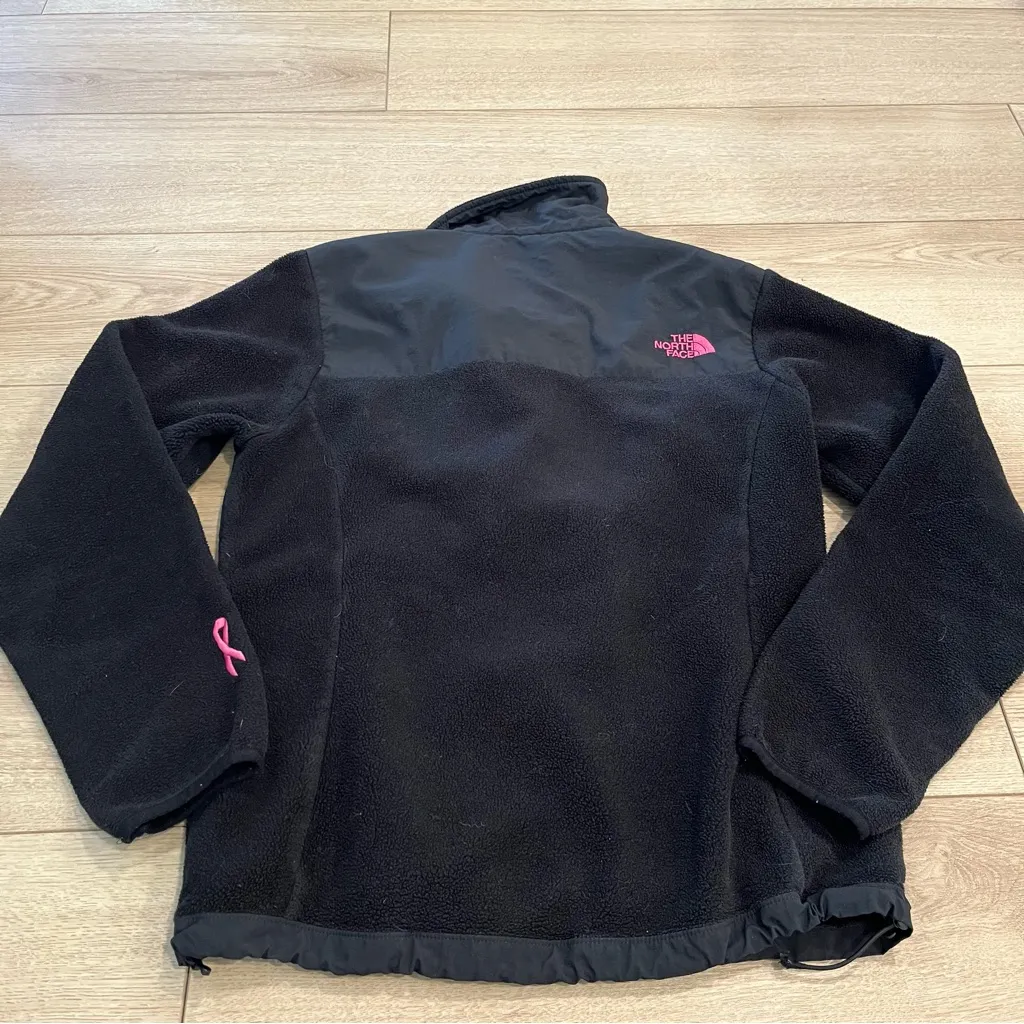 The North Face Women’s Denali Jacket Black Fleece Breast Cancer Pink Size M - Image 7