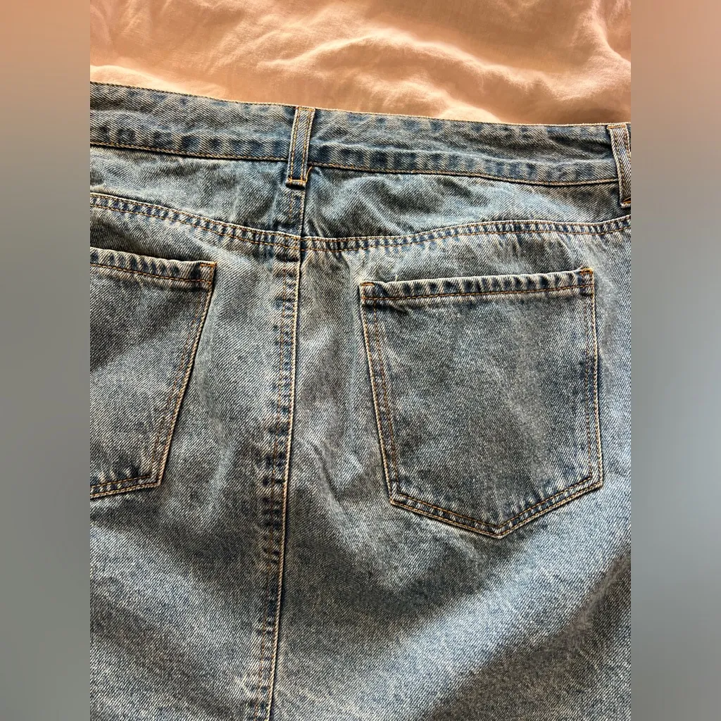 Forever 21 denim mini skirt with Dainty black bows skirt - Image 7