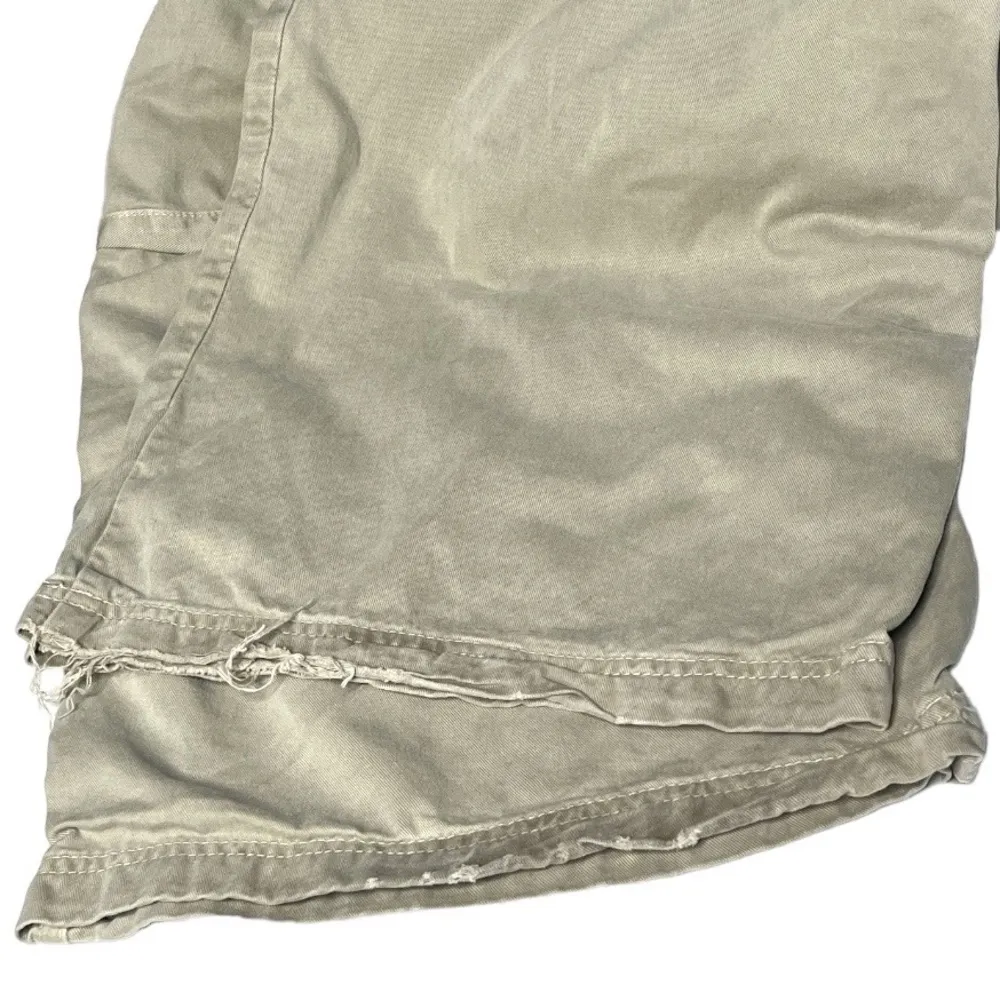 Zara High Rise Wide Leg Cargo Pants Tan Size 10 - Image 3