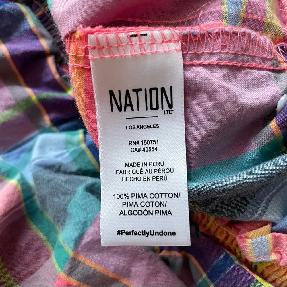 Nation LTD sample Rowena blouse in clueless plaid - Image 4