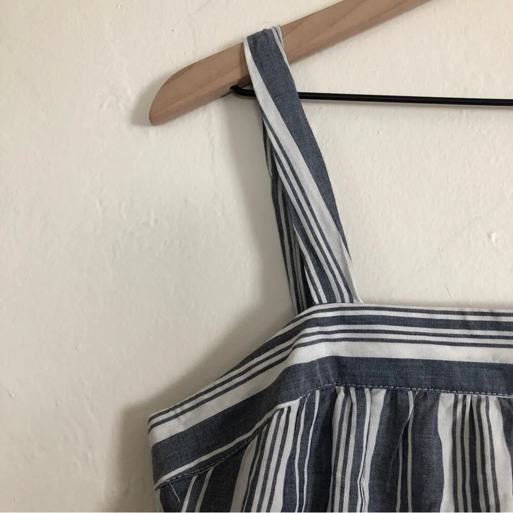 Target Universal Thread Goods Co Striped Boho Buttoned Sides Crop Tank Top Shirt - Image 2