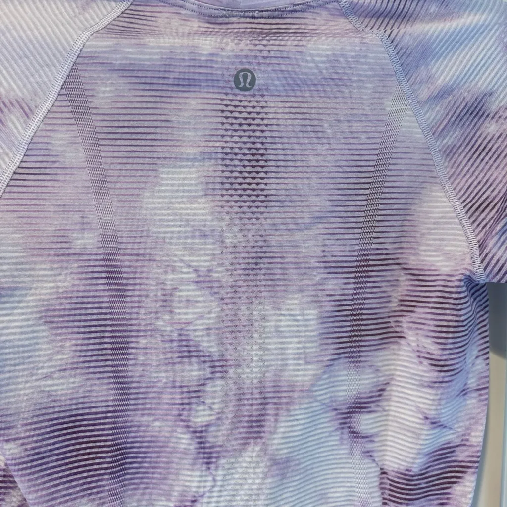 Lululemon Swiftly Tech Long Sleeve Shirt 2.0 Shibori Stripe Wisteria Purple - Image 6