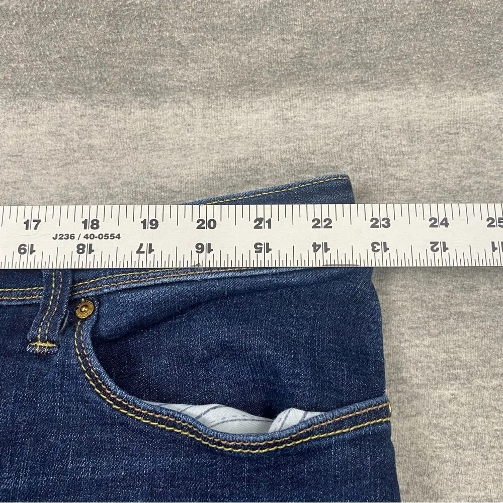 Seven7 Indigo Flare Jeans with Embroidered Pockets - Image 7