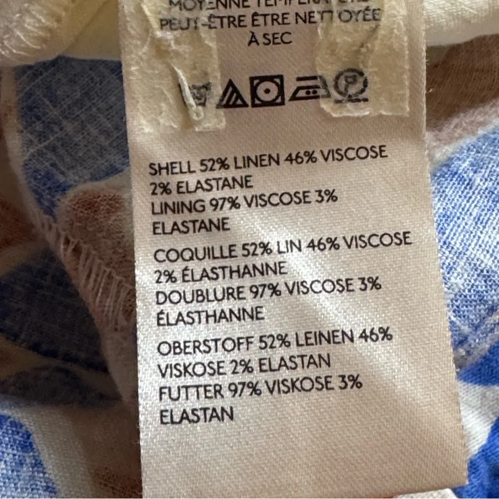 Anthropologie Maeve The Ophelia Sleeveless Linen Slim Mini Dress 0 - Image 5