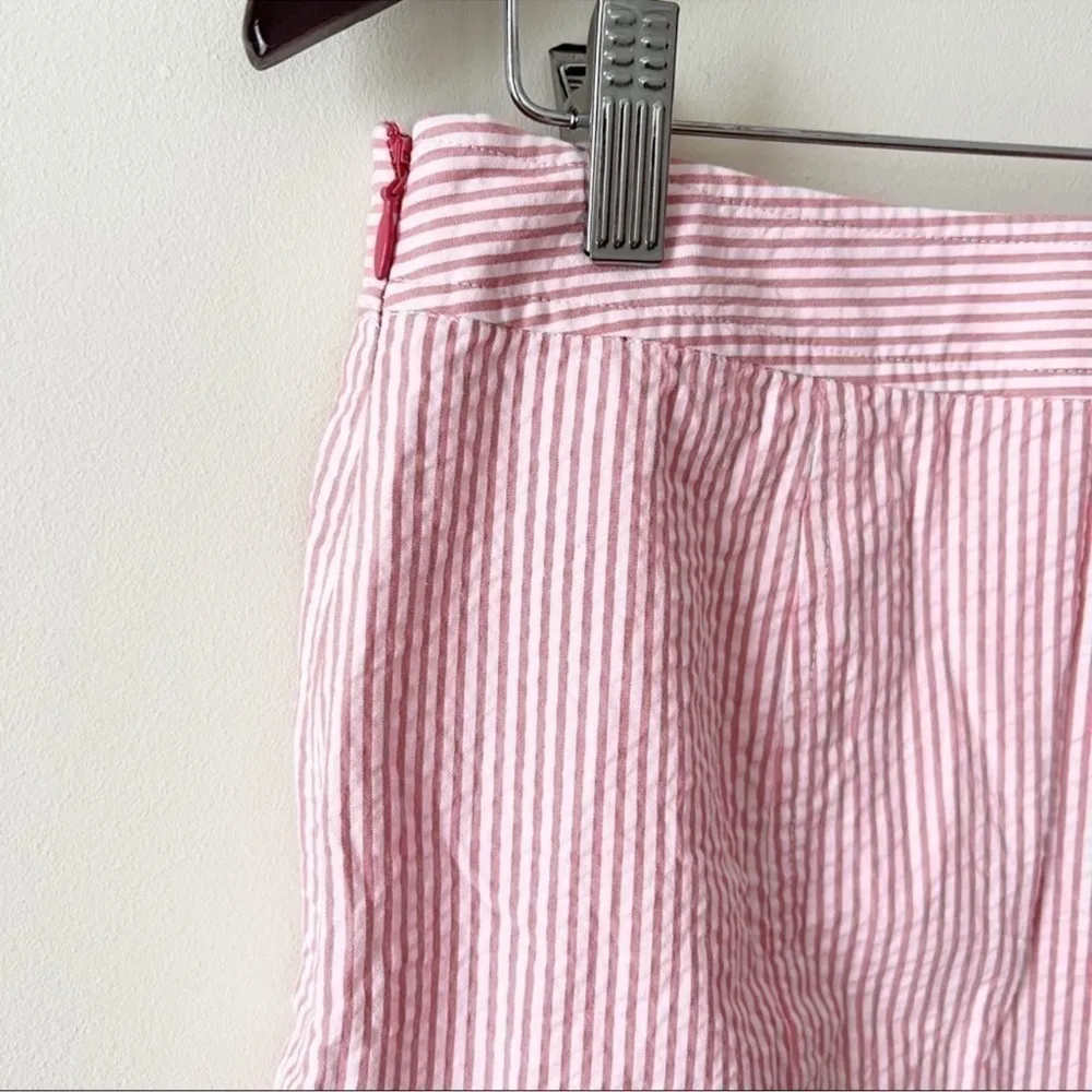 Vineyard Vines Pink Nautical Button Front Side Zip Unlined Mini Skirt Size 0 - Image 3