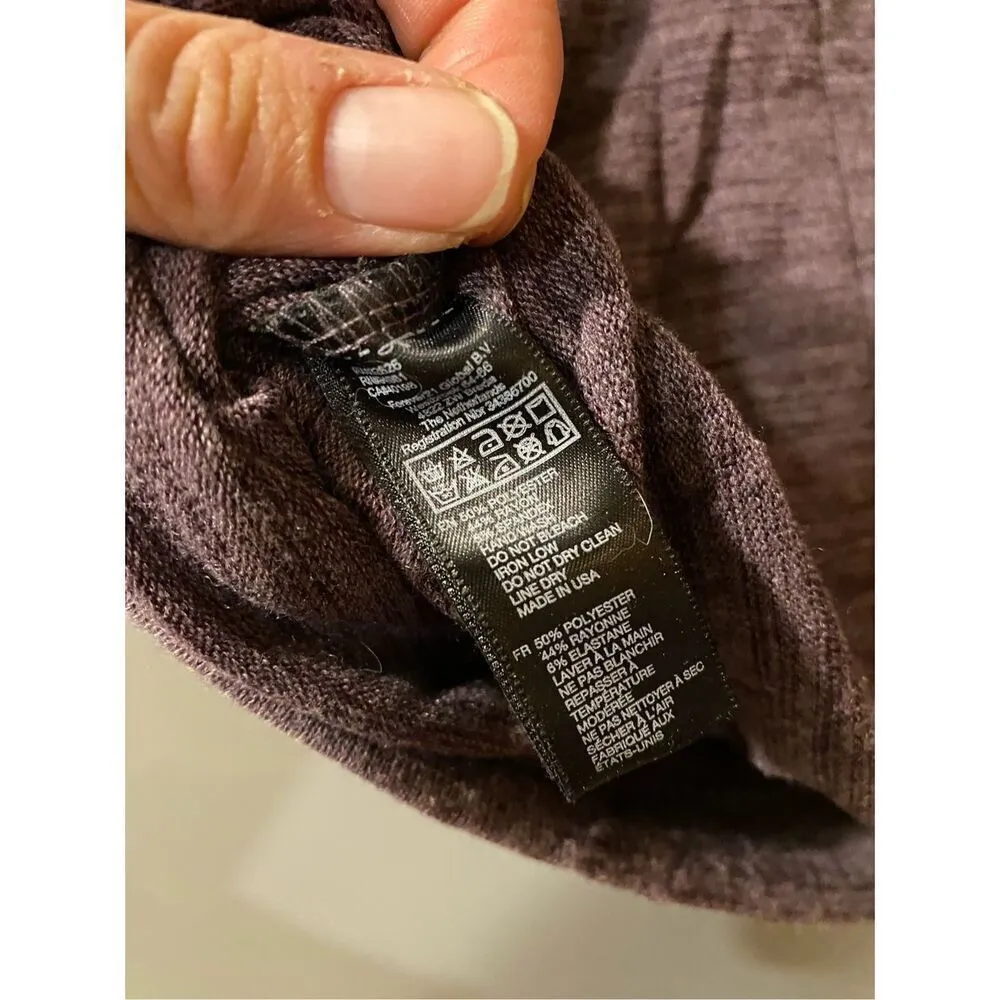 Forever 21 Purple Criss Cross Back Short Sleeve Top Size Small - Image 4