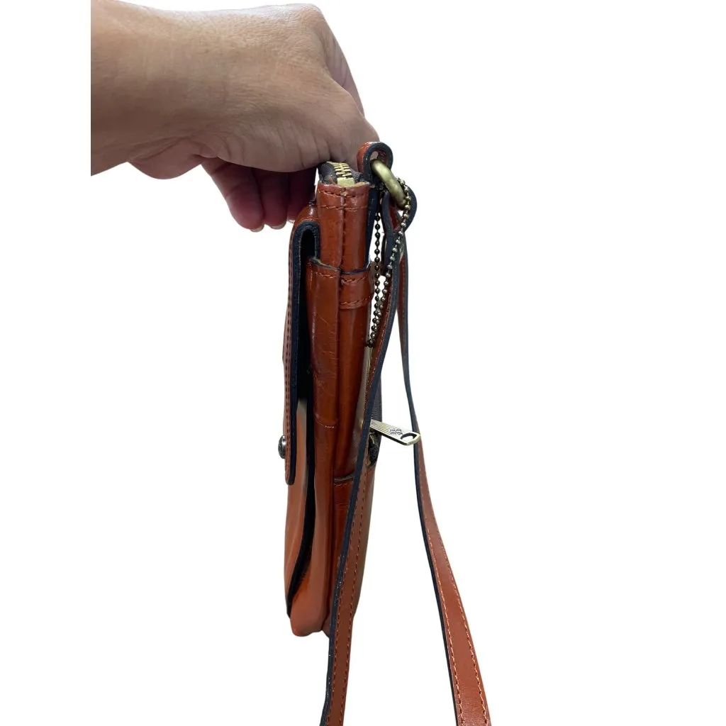 Patricia Nash Embossed Leather Crossbody Bag  Adjustable Strap  Floral Design  B - Image 12