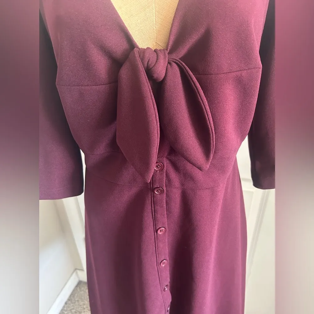 Hutch Burgundy Maxi Dress - Image 3