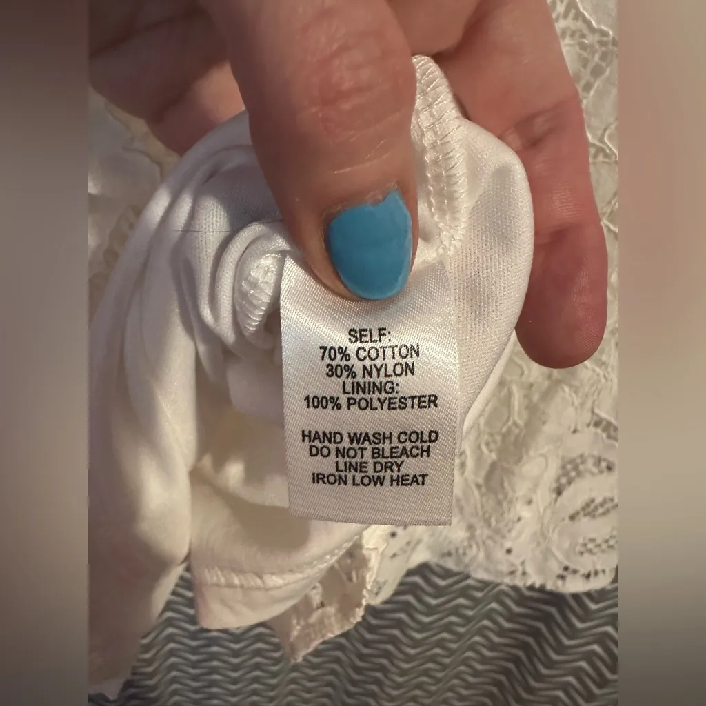 Lulu’s | Daisy Date White Lace Skater Dress, size M Size M - Image 9