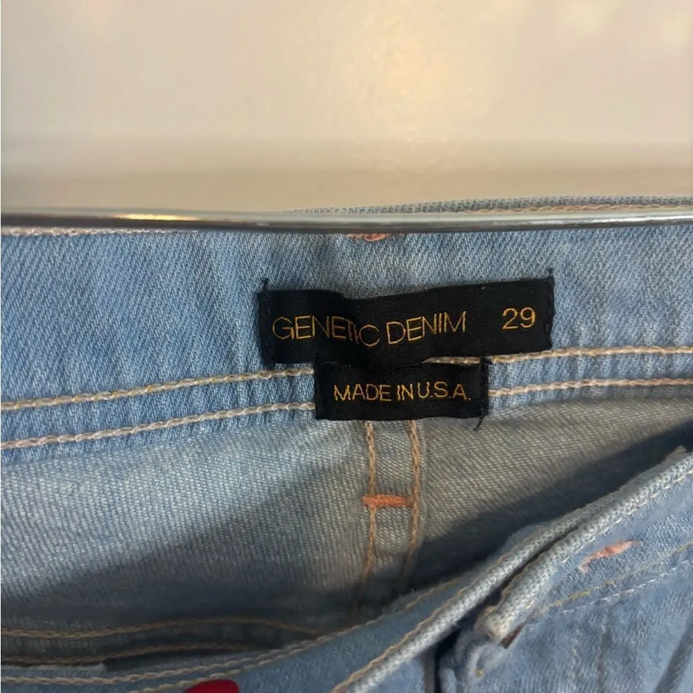 Genetic Denim Light Blue Jean Shorts size 29 EUC - Image 2