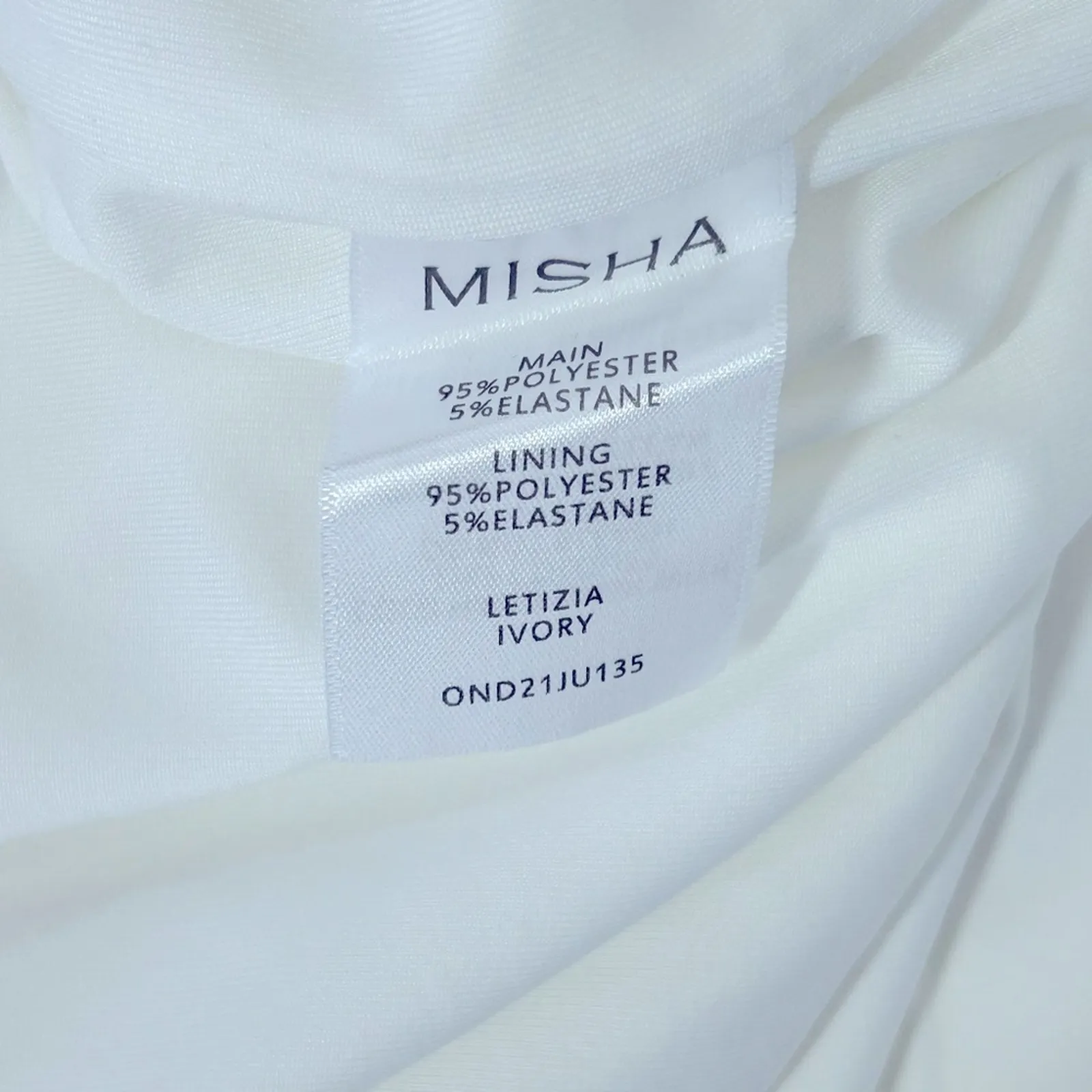 Misha Letizia Ivory Cutout Halter Wide - Image 11