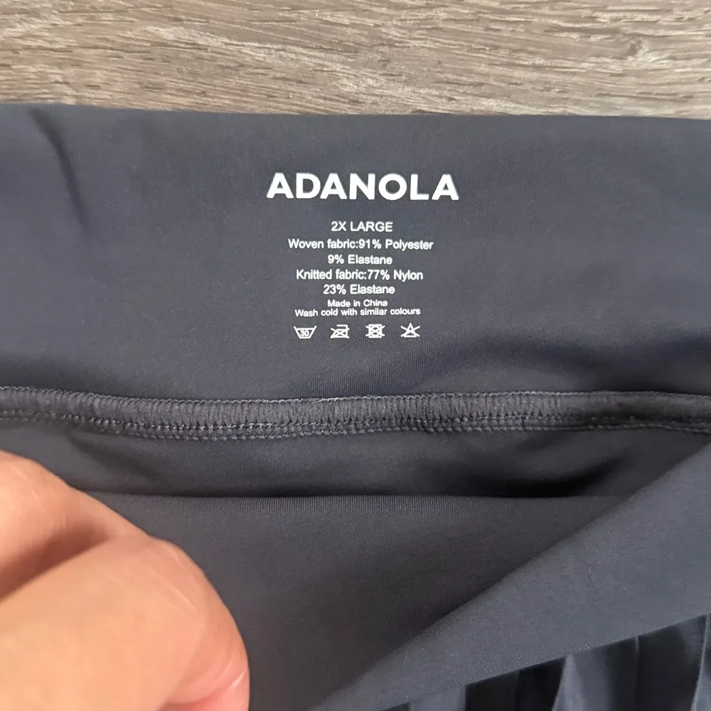 Adanola  Charcoal Pleated Mini Skort 12/14 - Image 4