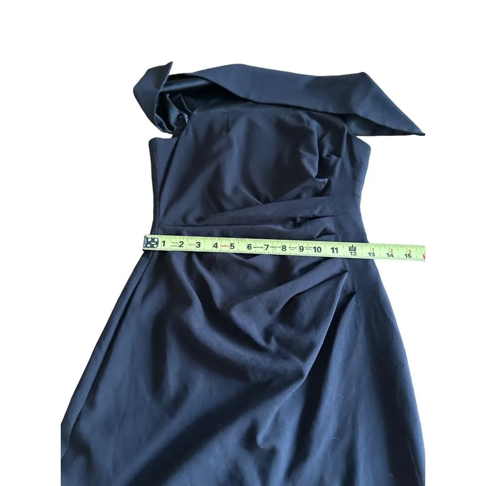 Vince Camuto Ruched Off-The-Shoulder Evening Gown Size 2 With Fold over Detail - Image 16