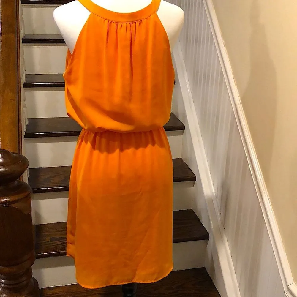 BANANA REPUBLIC Sleeveless Flowy Midi Dress with Elastic Gathered Waist Sz 10 - Image 12