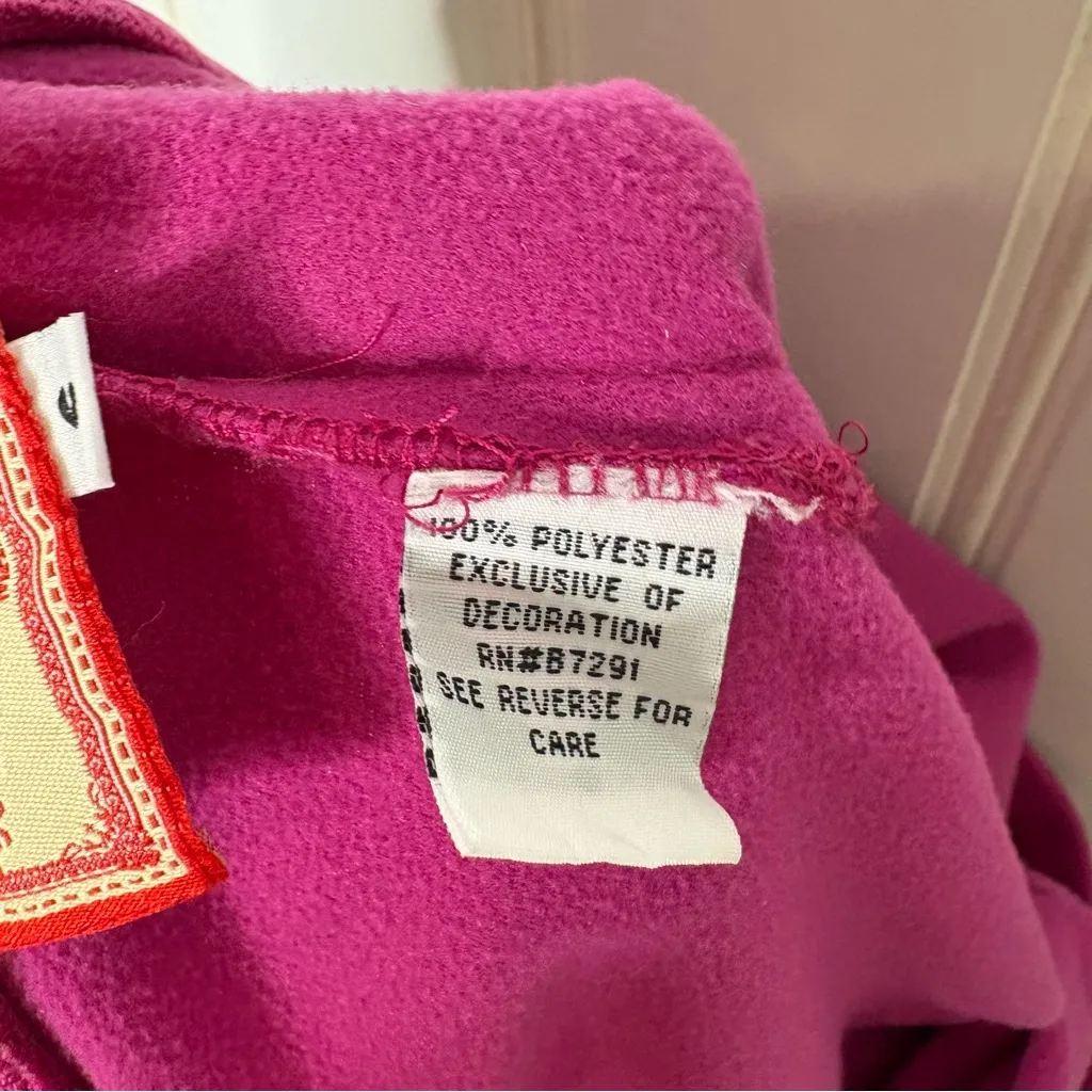 Johnny Was  Fuchsia Track Pants with Blue Trim 380 - Image 5