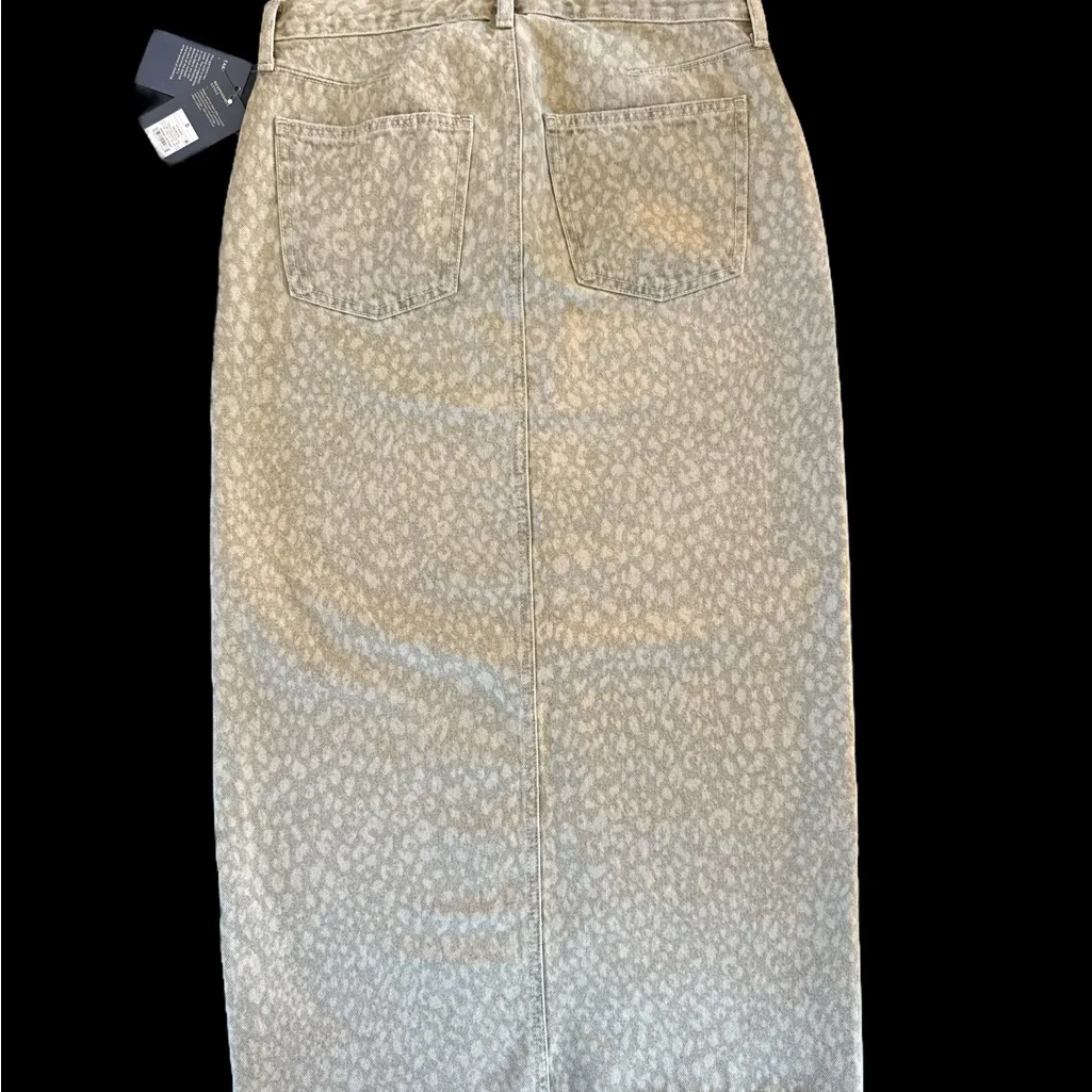 Universal‎ Thread Cream & Tan Patterned Maxi Skirt - Image 6
