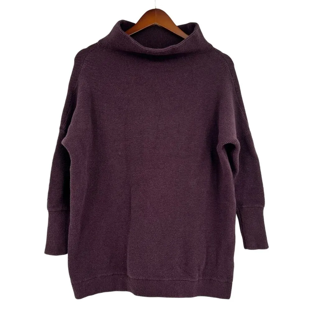 Free People Women's Long Sleeve Ottoman Slouchy Ribbed sweater Size XS - Image 2