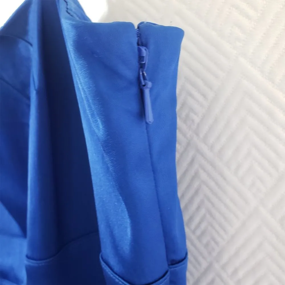 DEMOCRACY, MACY'S Size 10 Blue Sheath, Cocktail, Tank Dress with Pockets - Image 7