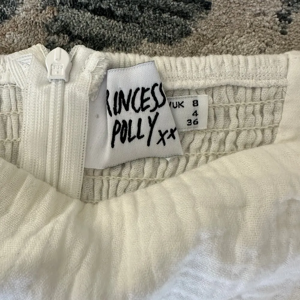 Princess Polly Romper Womens 4 Gauze Cotton Babydoll Flowy Rehearsal Wedding - Image 9