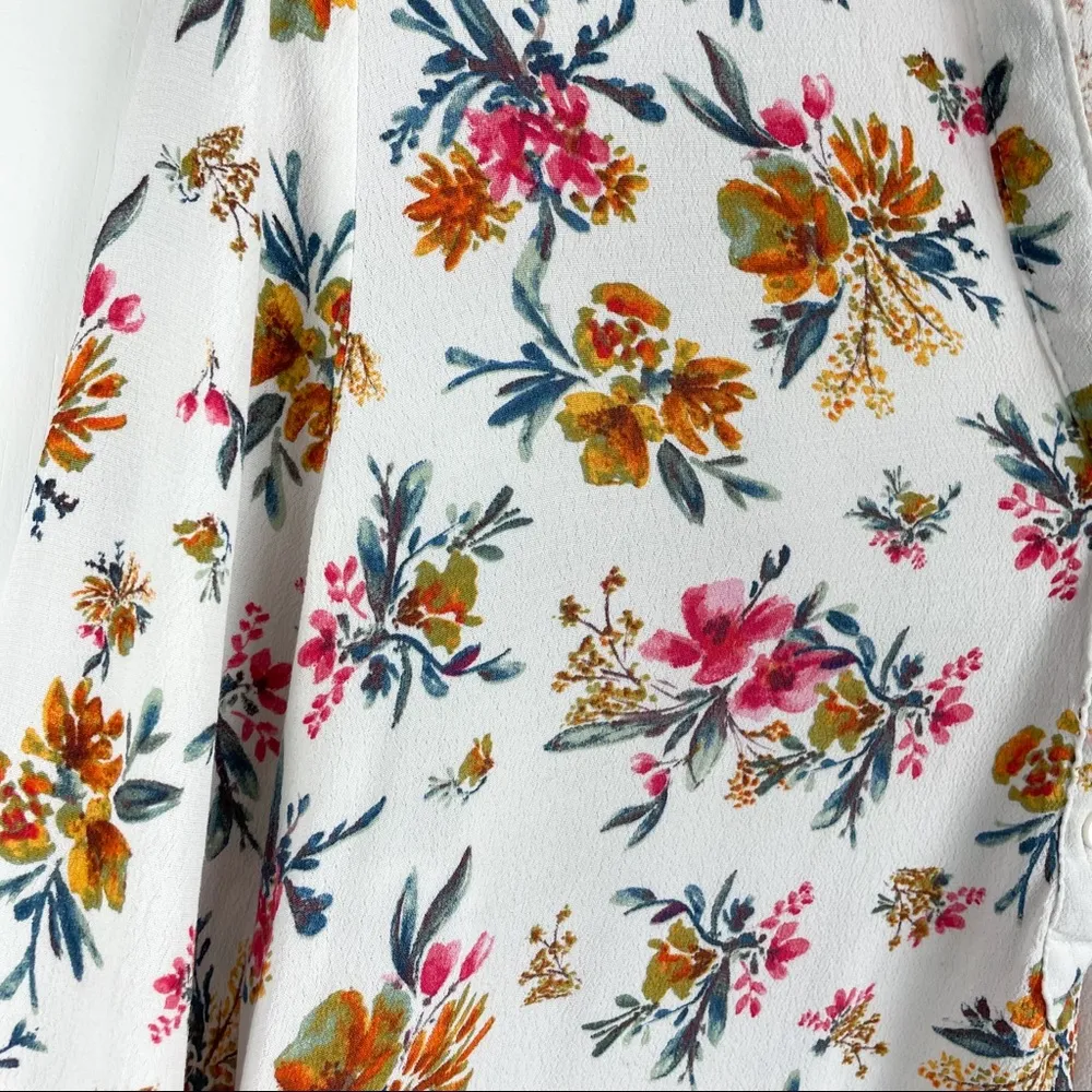 Zara White Floral Boho Top - Image 6