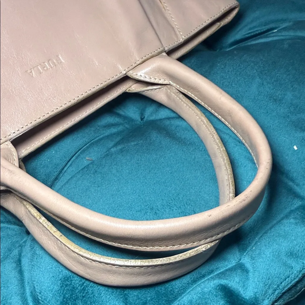 Furla Blush Leather Tote - Image 8