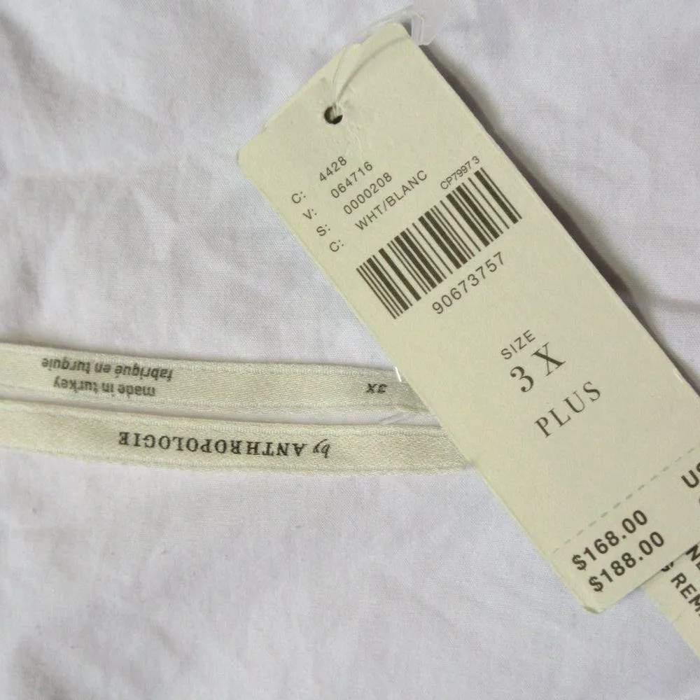 NWT by Anthropologie Somerset Maxi in White Cotton Shirt Edition Dress 3X - Image 5