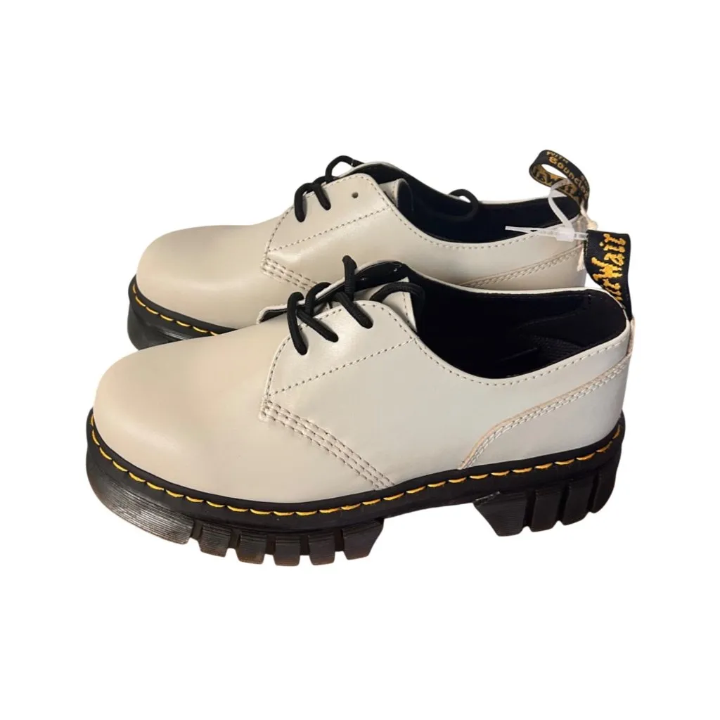 Dr. Martens 10M  Audrick 1461 3-Eye Oxford Shoes Beige Platform Oxford Shoes - Image 9