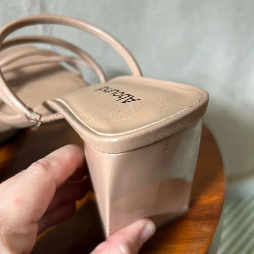 Abound Austyn Tubular Strappy Block Heeled Sandal Tan Mocha Size 10 - Image 11