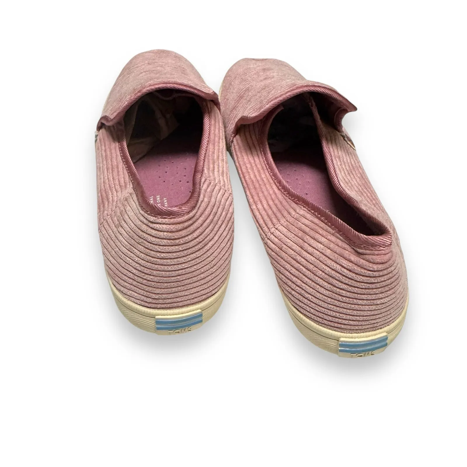 TOMS Womens Shoes Sz 9 Pink Corduroy Clemente Light Mauve Slip On‎ In NEW - Image 5