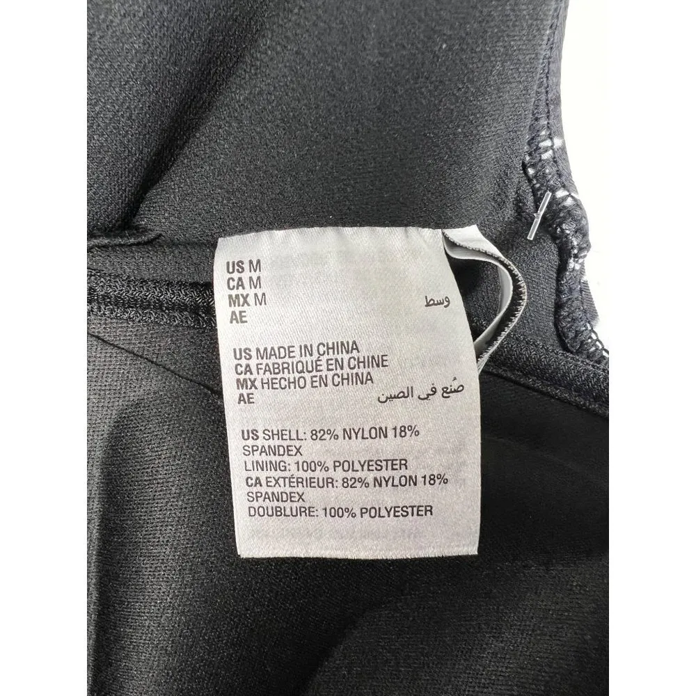 Bar III Heat Wave Push Up Black White Lace Up One Piece Swimsuit Medium - Image 6