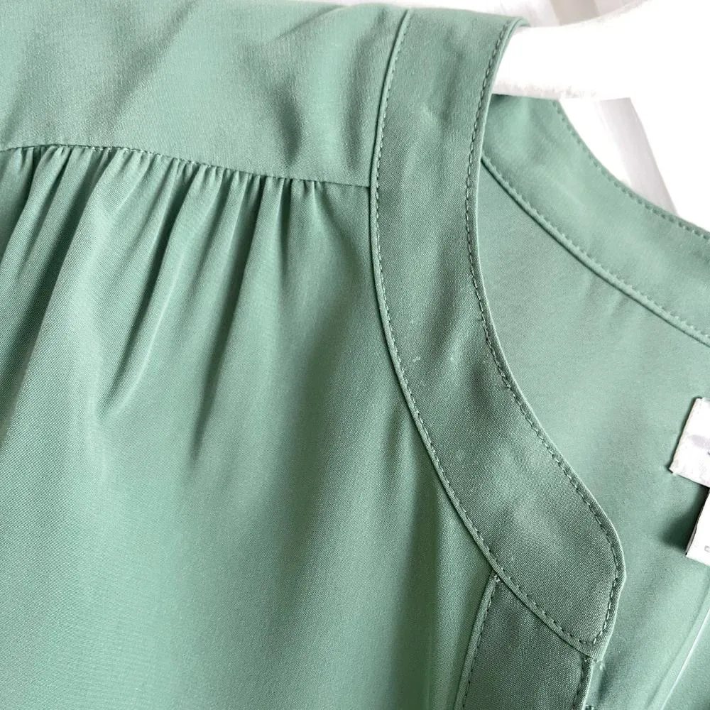 J.Crew Factory Petite Popover Placket Blouse in Gatlin Green Petite Small PS NWT Size undefined - Image 7