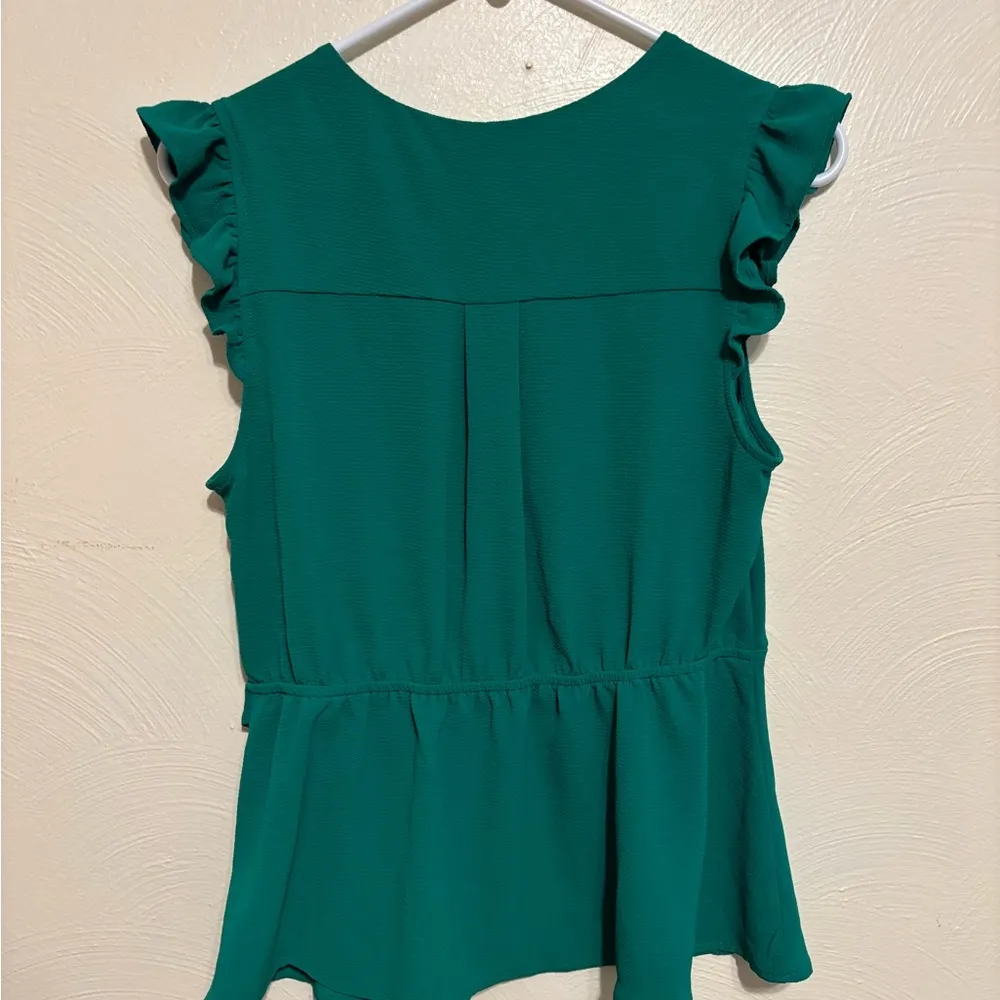 Monteau  Emerald Ruffle Wrap Top - Image 9